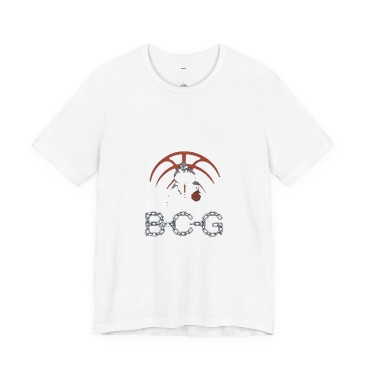 Basketball Chain Logo Tee — 'BCG' Graphic Sports T-Shirt