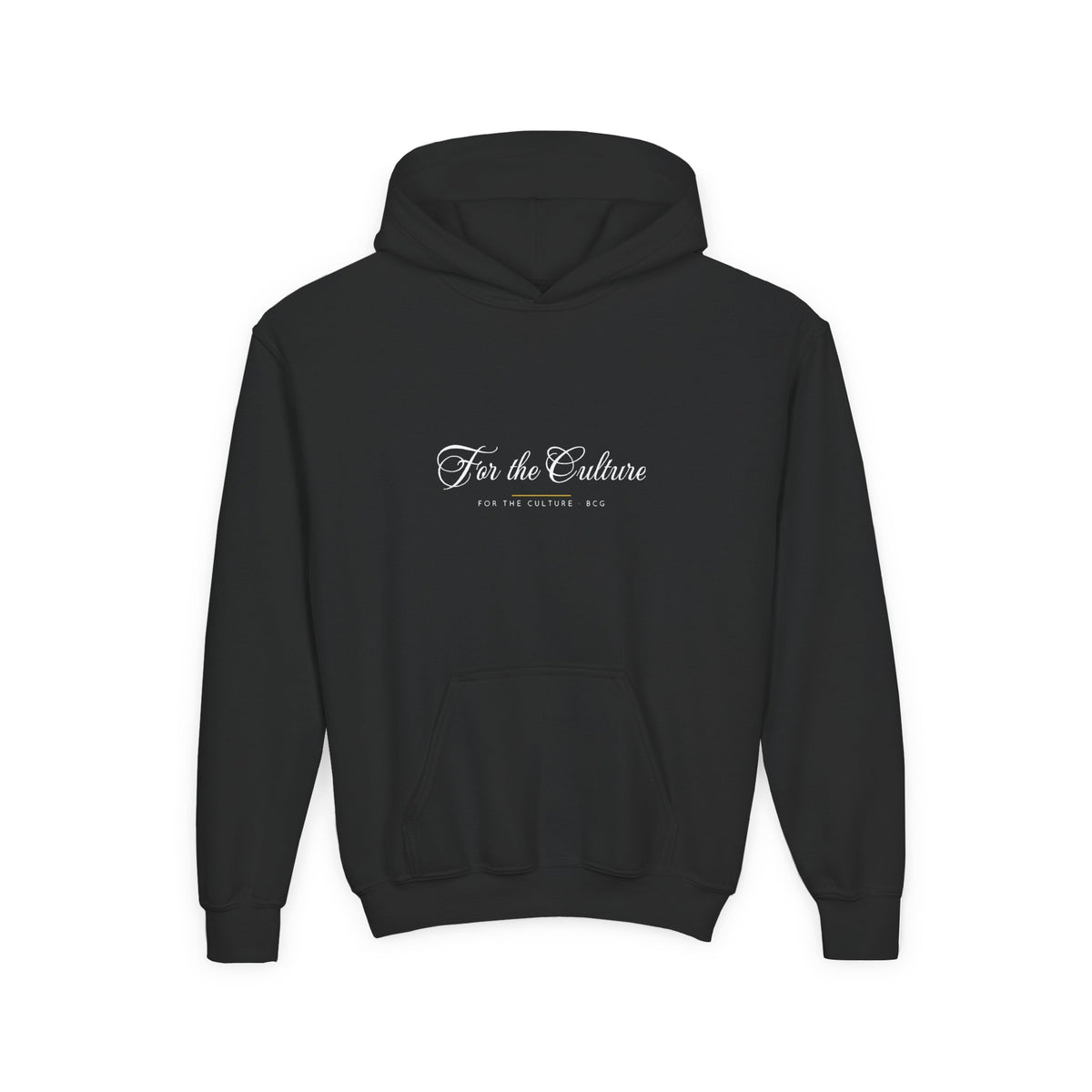 For The Culture Hoodie – The Script Seal (Black) – Youth