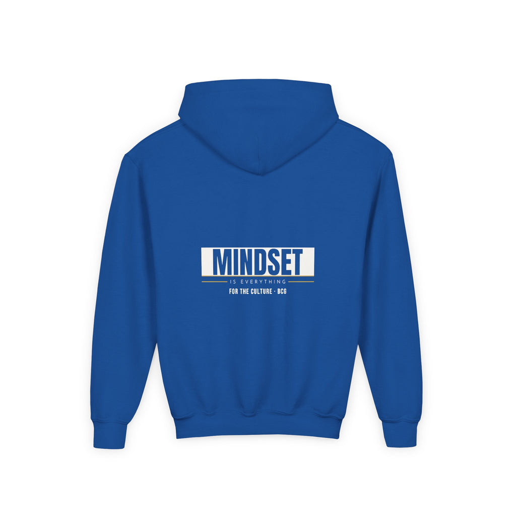 Mindset Hoodie – Mindset Is Everything (Royal) – Youth