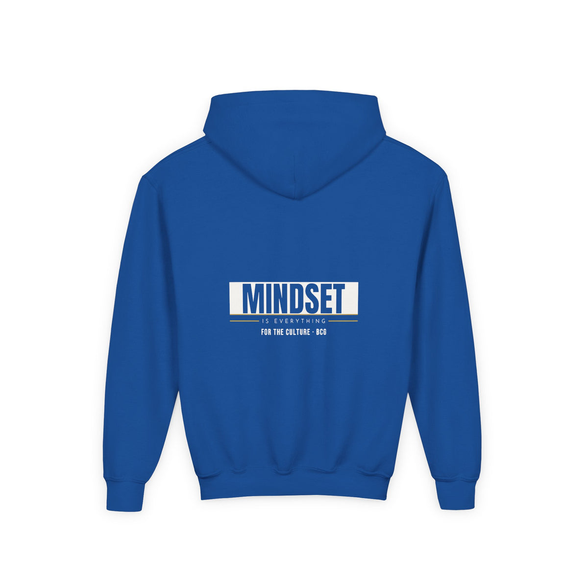 Mindset Hoodie – Mindset Is Everything (Royal) – Youth