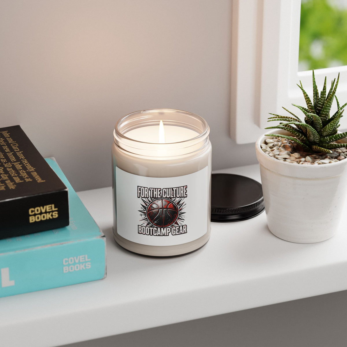 Basketball Graphic Soy Candle — 9oz Scented Jar (Join the Game)