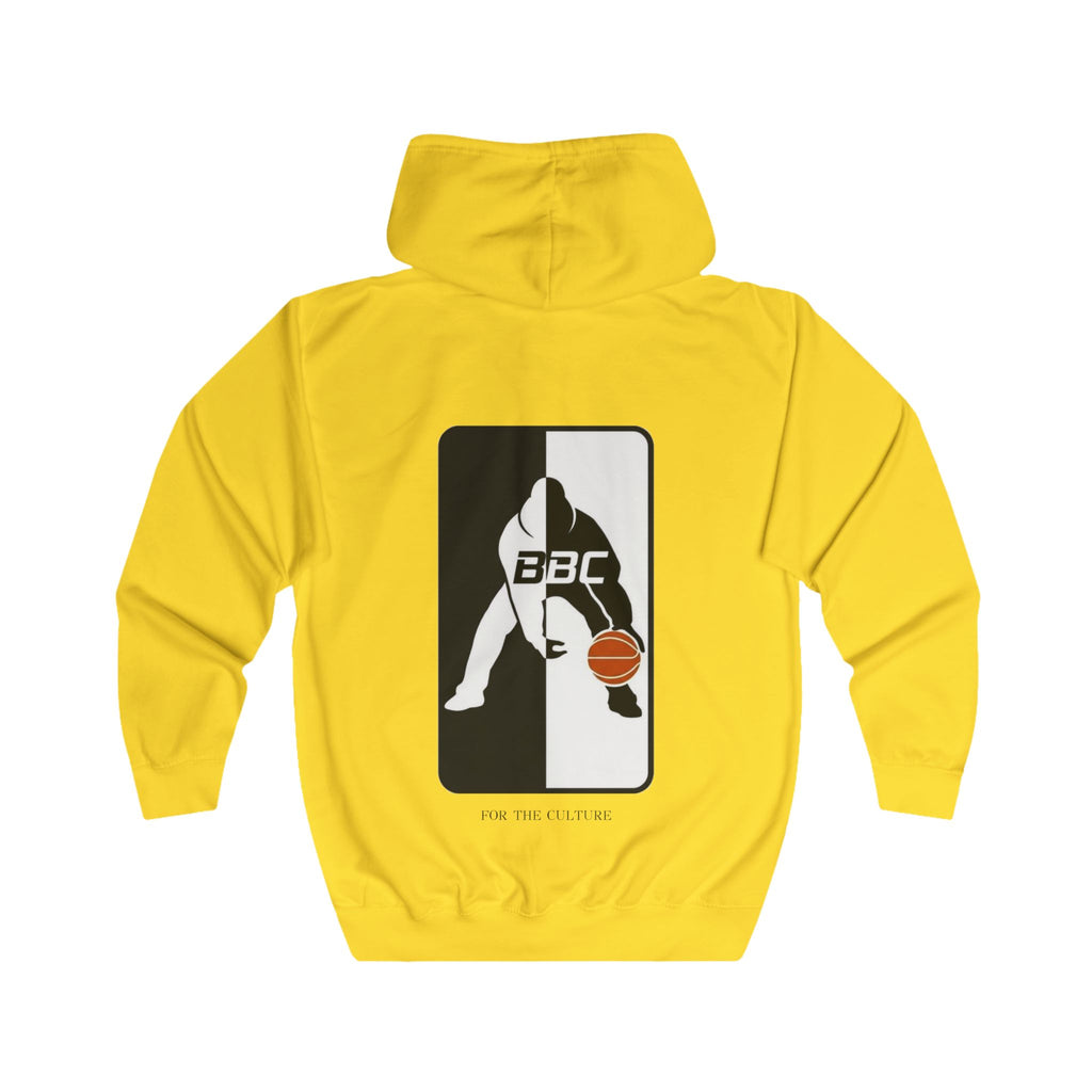 ML Zip Hoodie Yellow — Big Badge Back