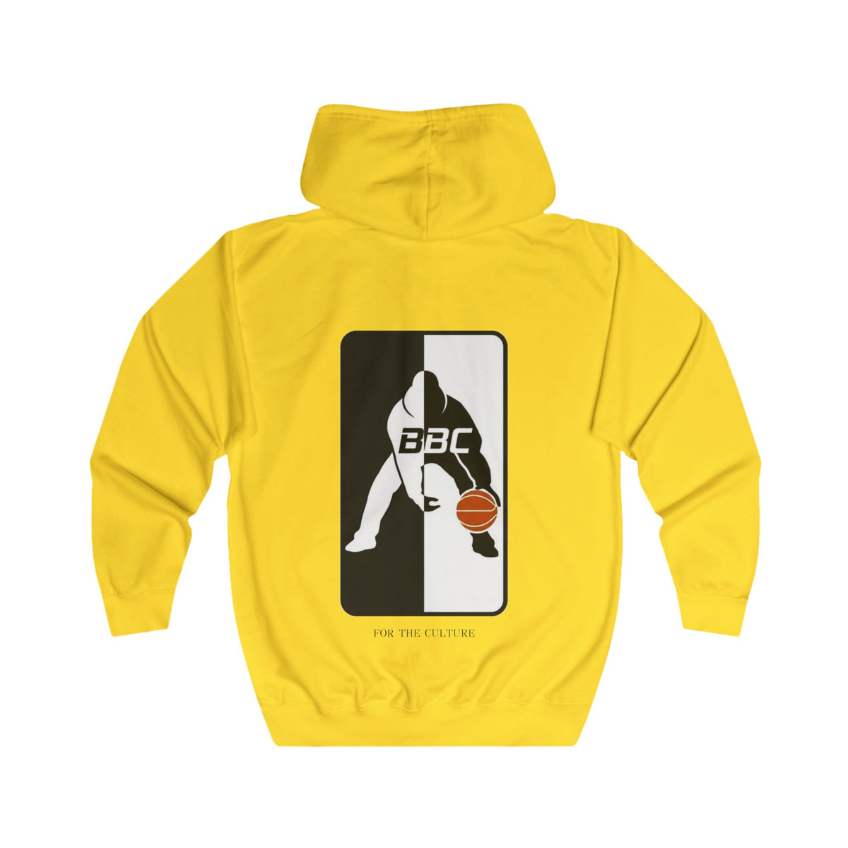 ML Zip Hoodie Yellow — Big Badge Back