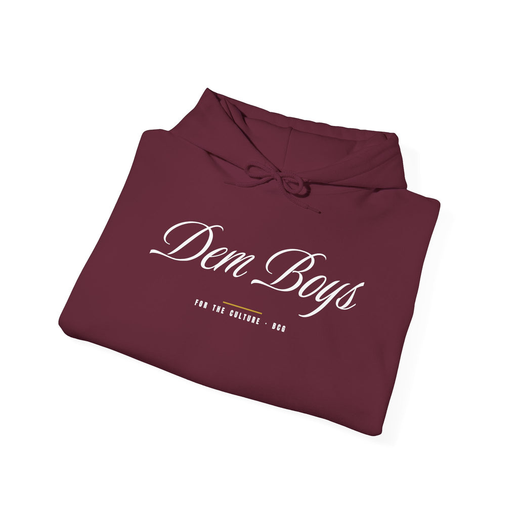Euro Flav Hoodie – Dem Boys Script (Maroon)