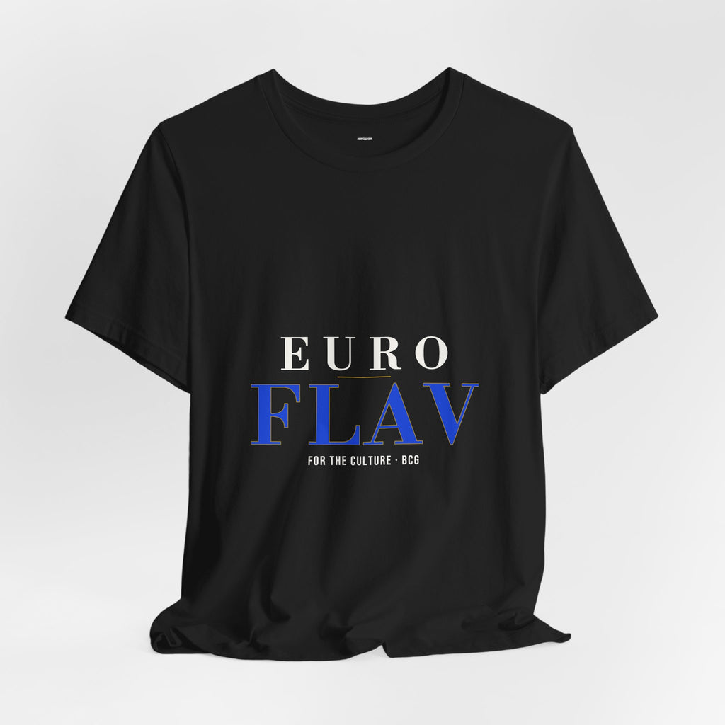 Euro Flav Tee – The Euro Serif – Black