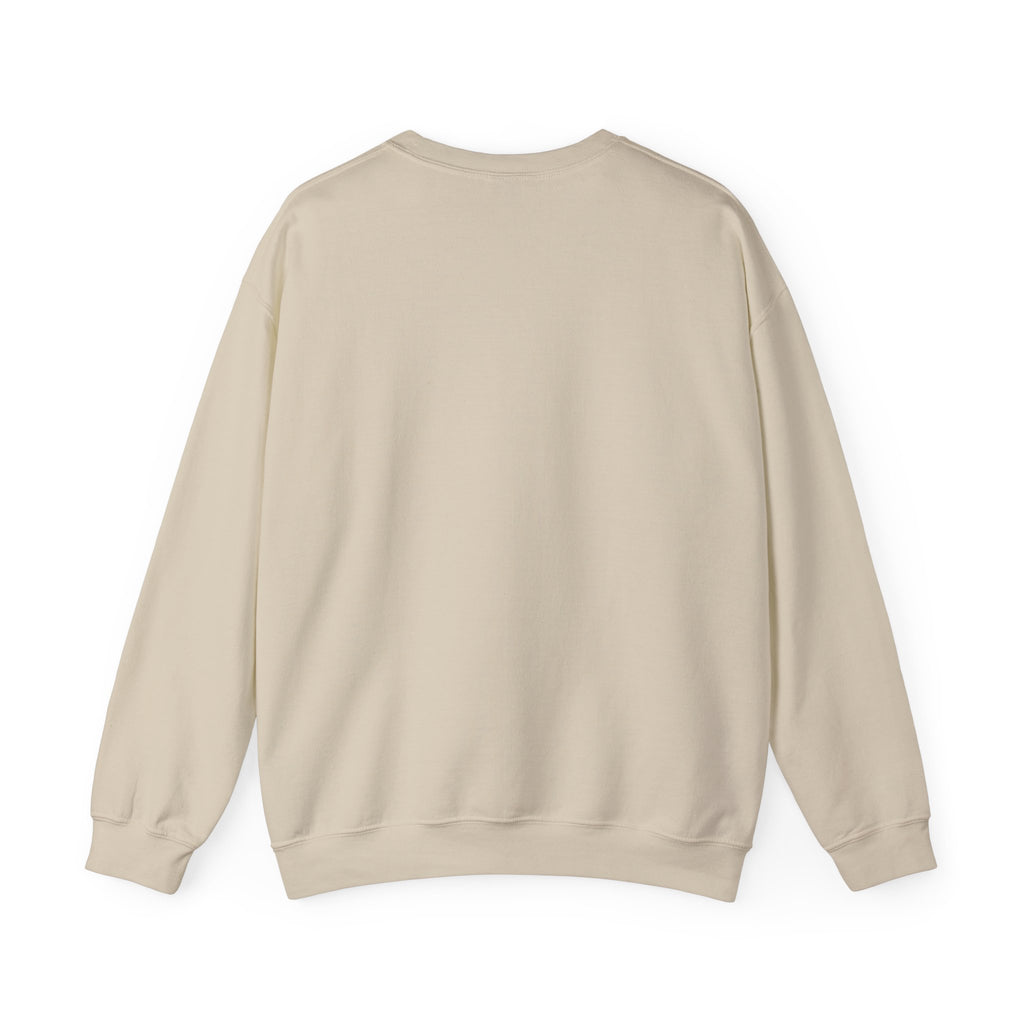 Crewneck Sweatshirt — Minimalist Tiny "PK" Embroidered White Pullover