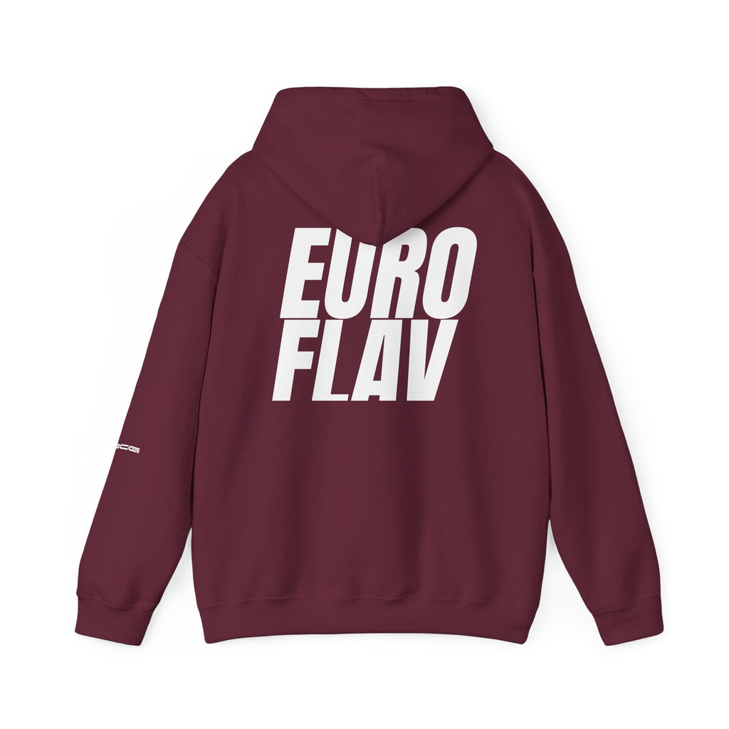 Euro Flav Hoodie – Dem Boys Script (Maroon)