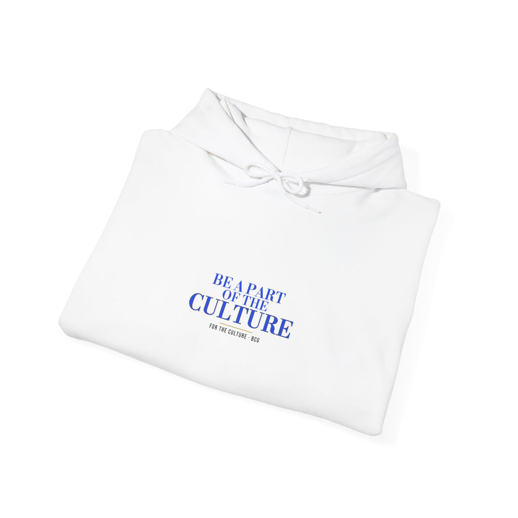 Be A Part Of The Culture Hoodie – The Serif Cut (White)