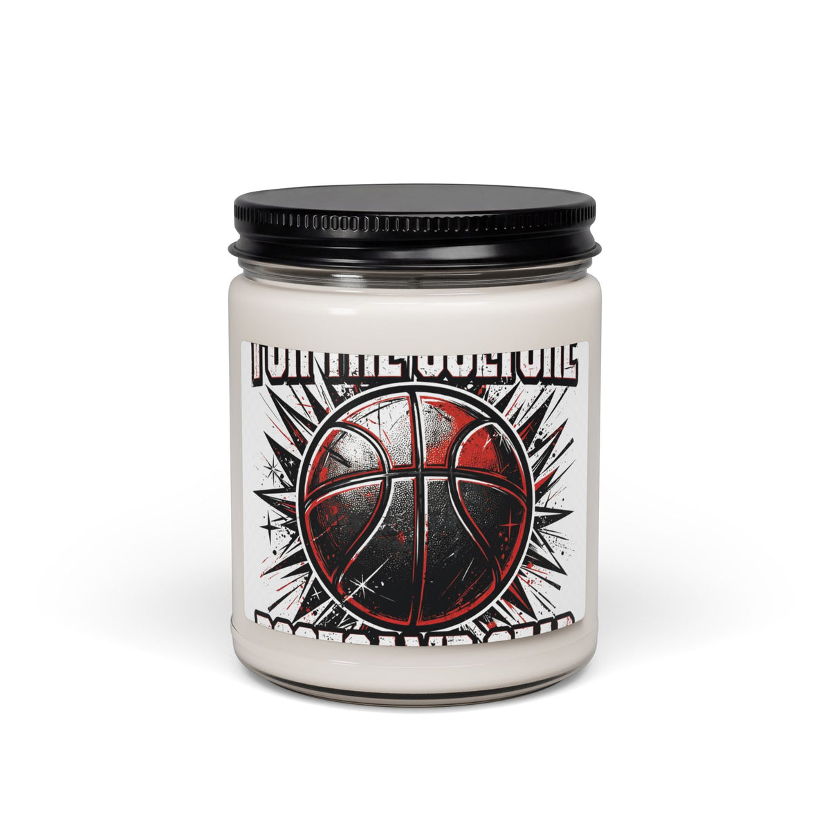 Basketball Graphic Soy Candle — 9oz Scented Jar (Join the Game)