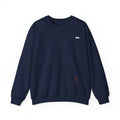 Crewneck Sweatshirt — Minimalist Tiny "PK" Embroidered White Pullover