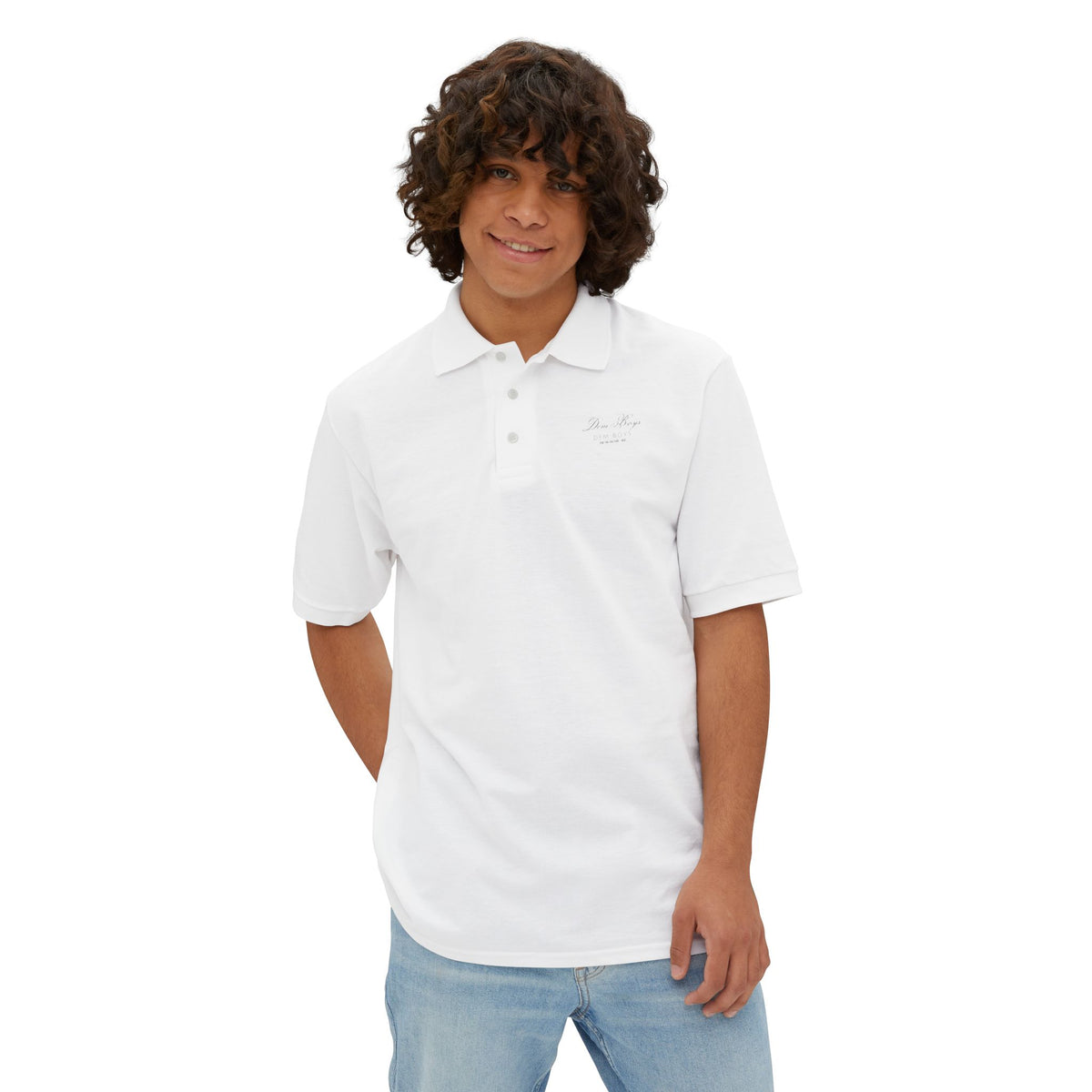 Dem Boys Polo – The Copperplate – White