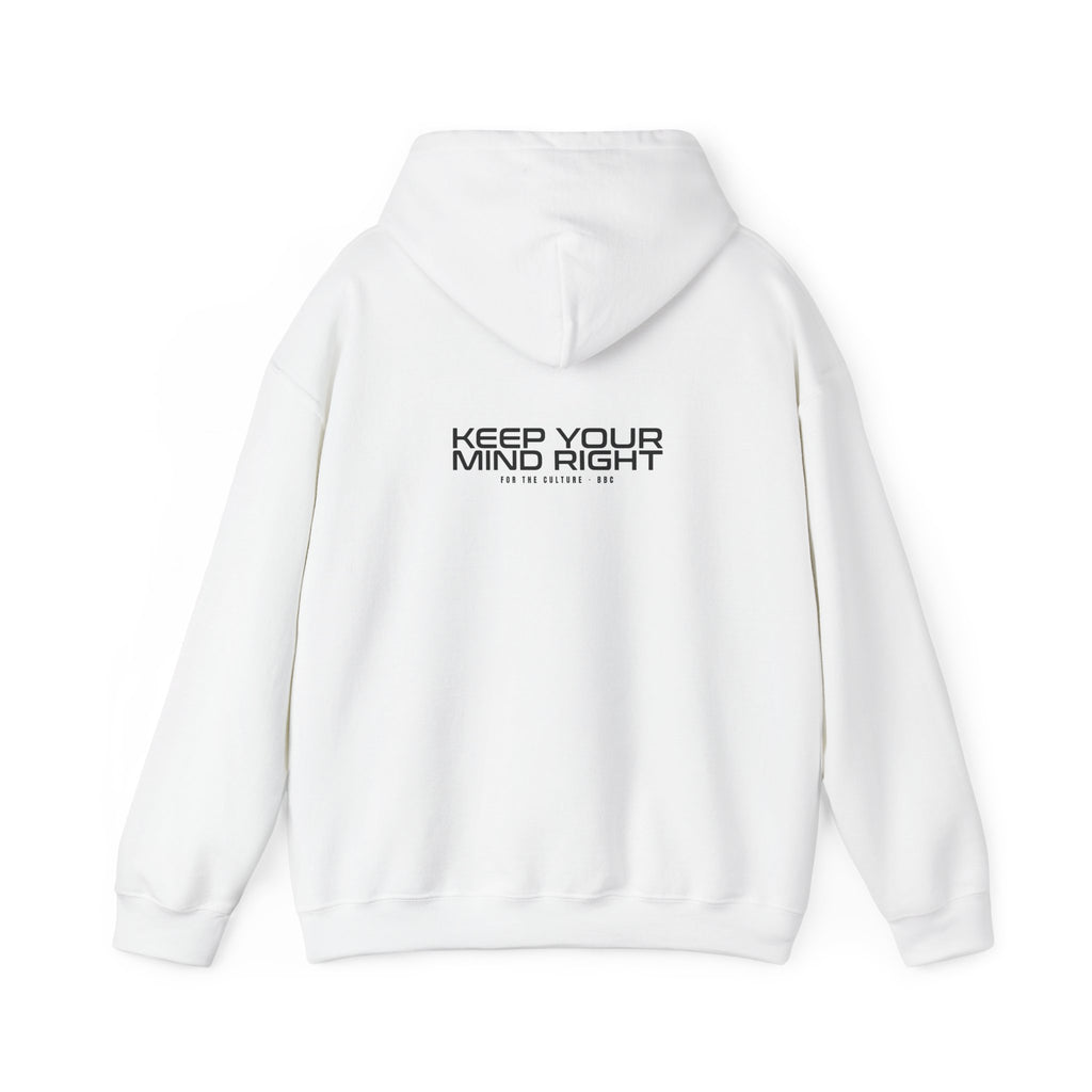 BBC Orbitron Split-Block Hoodie – White