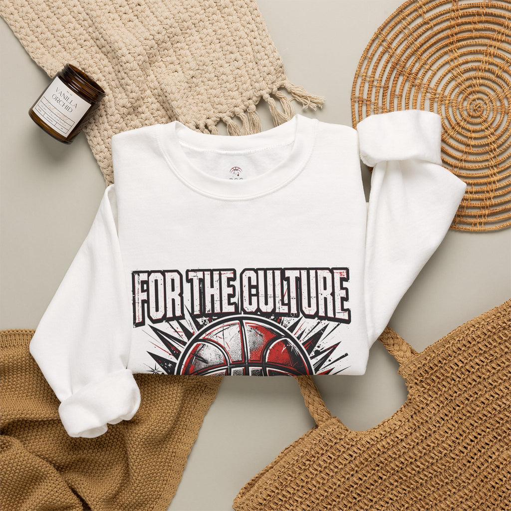 For The Culture Basketball Crewneck Sweatshirt - Rootcamp Gear Graphic Pullover