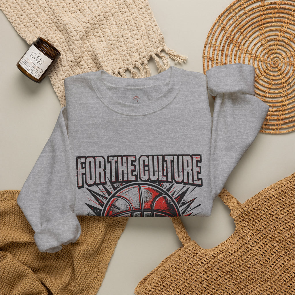For The Culture Basketball Crewneck Sweatshirt - Rootcamp Gear Graphic Pullover