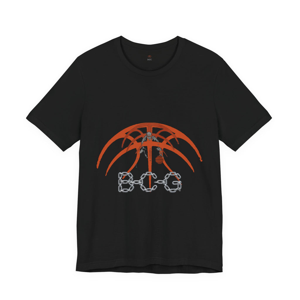 Basketball Chain Logo Tee — 'STG' Graphic Sports T-Shirt