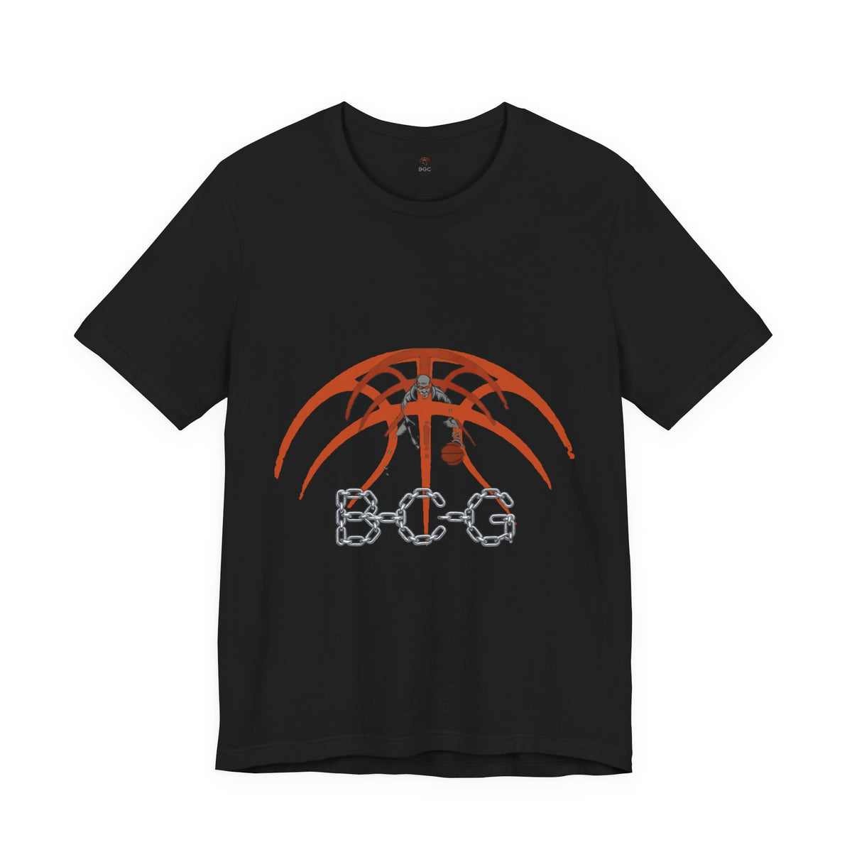 Basketball Chain Logo Tee — 'STG' Graphic Sports T-Shirt