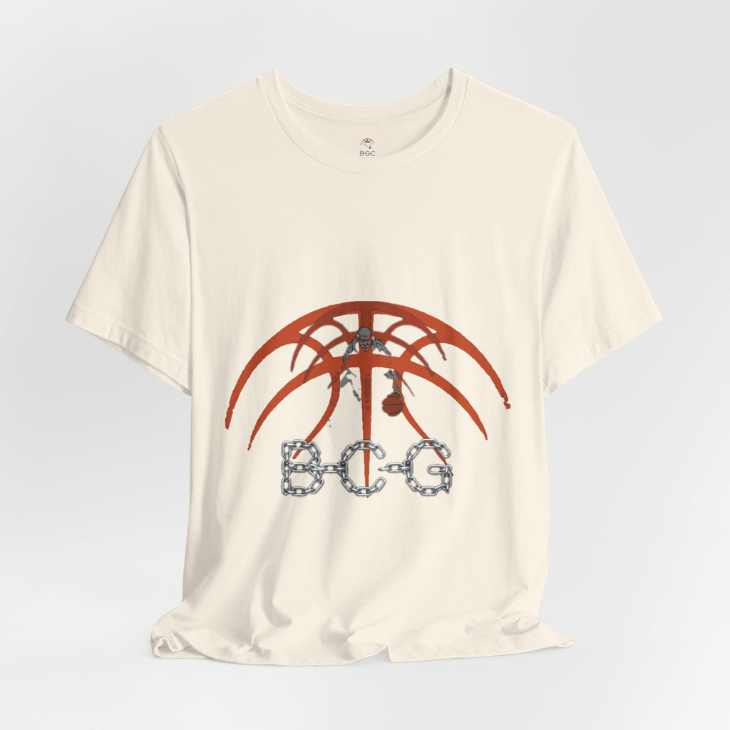 Basketball Chain Logo Tee — 'STG' Graphic Sports T-Shirt