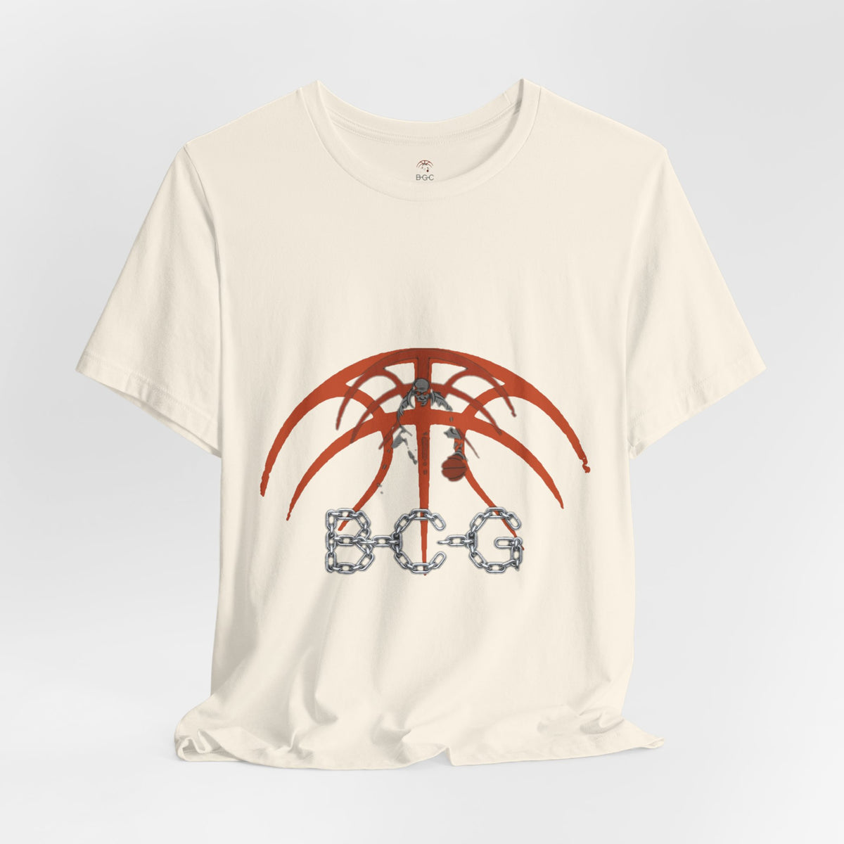 Basketball Chain Logo Tee — 'STG' Graphic Sports T-Shirt