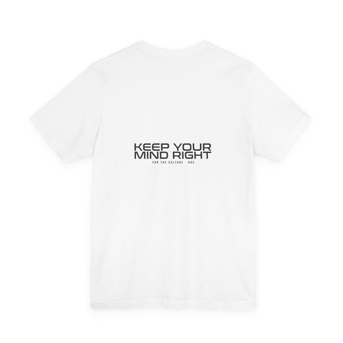 BBC Orbitron Split-Block Tee – White