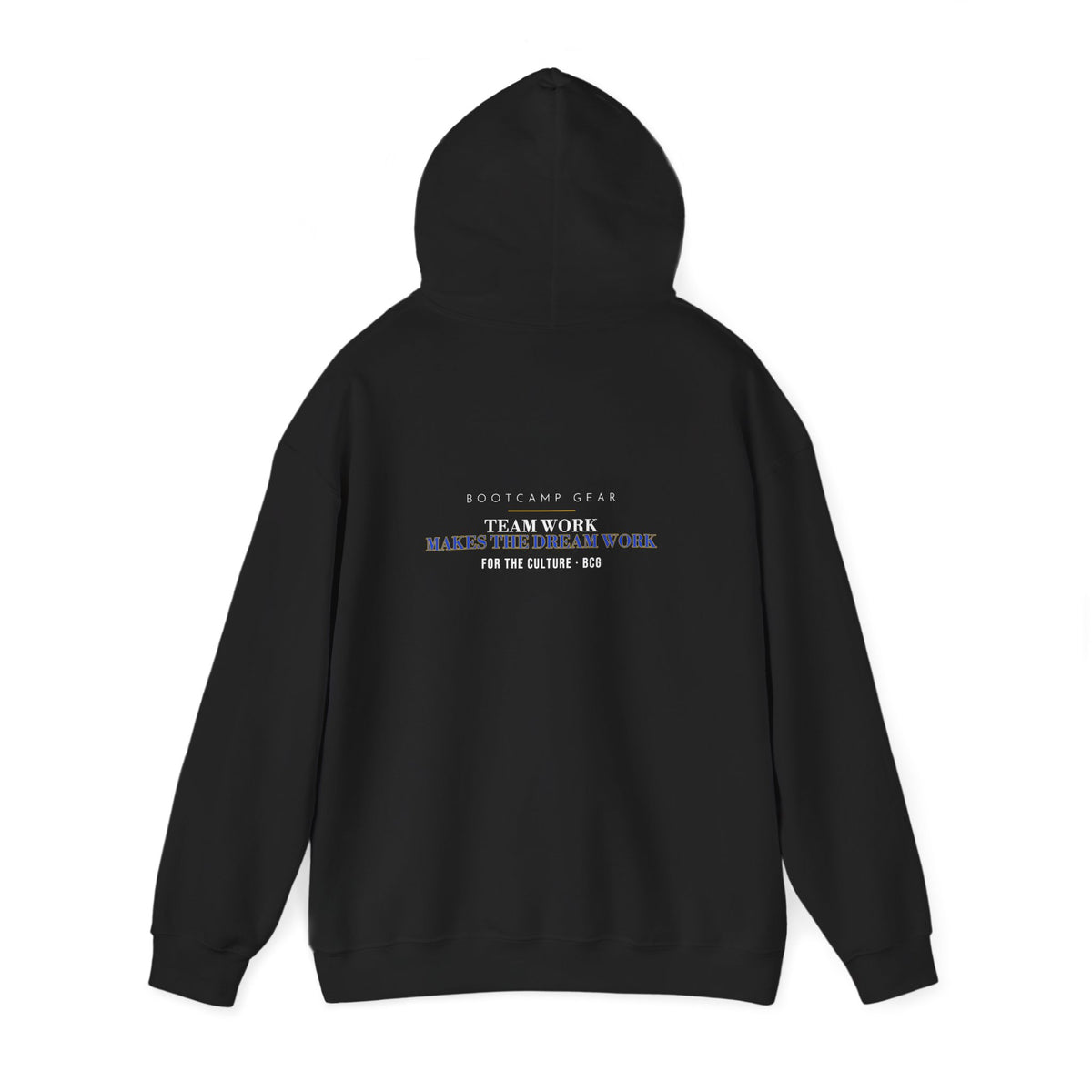 Team Work Hoodie – Team Work Makes The Dream Work (Black)