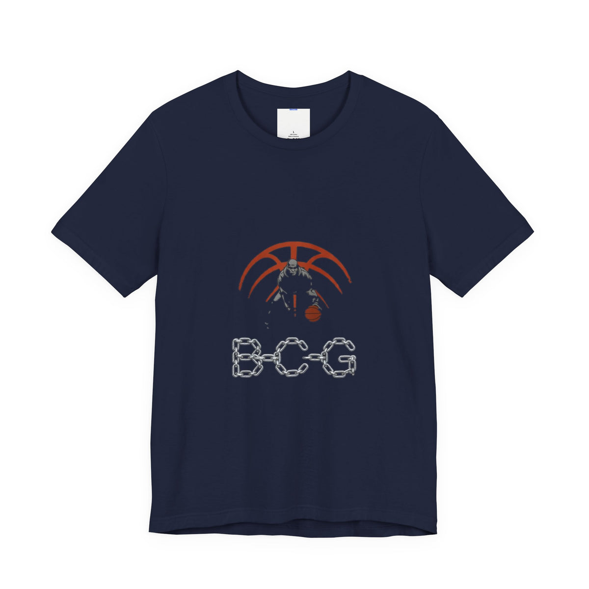 Basketball Chain Logo Tee — 'BCG' Graphic Sports T-Shirt