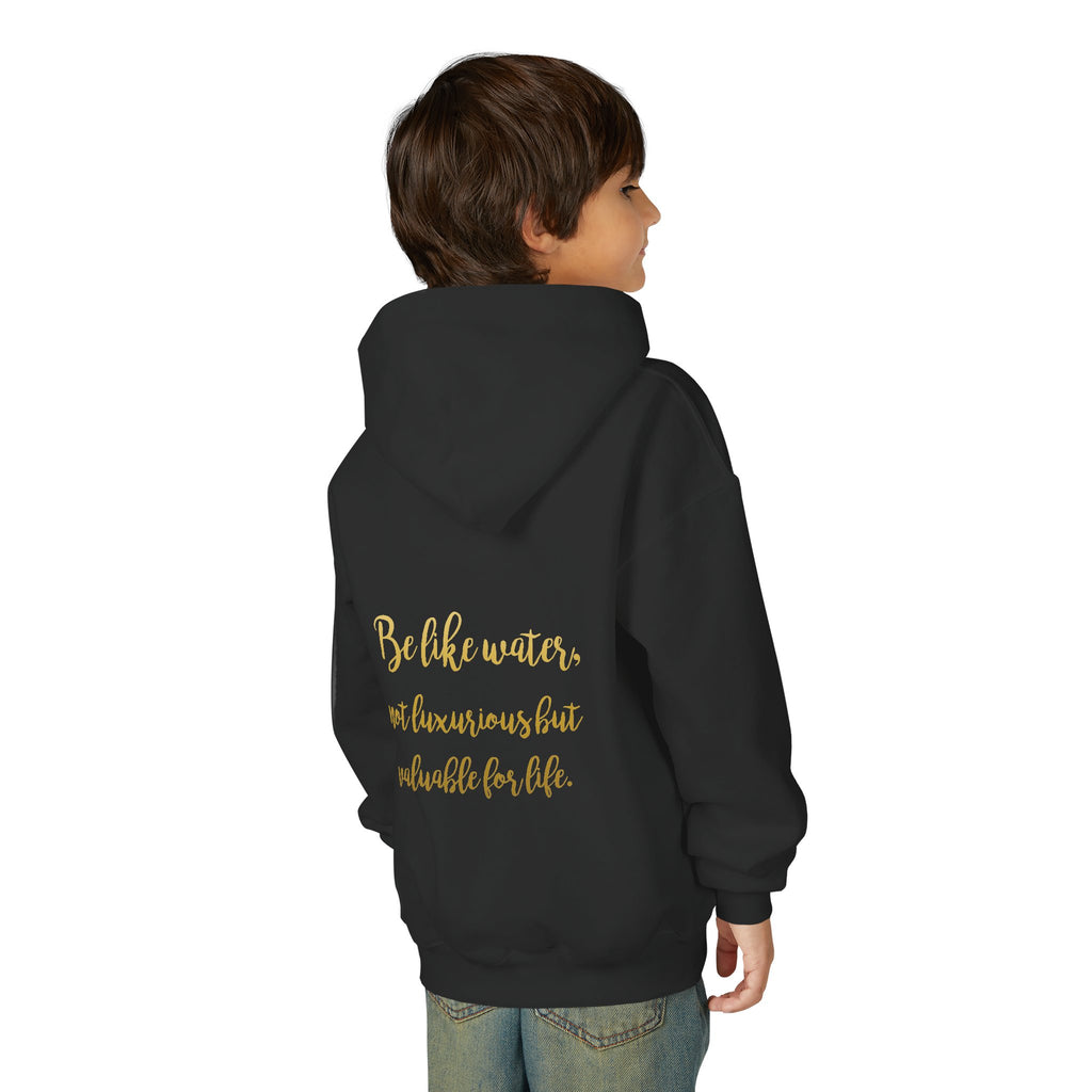 ML Hoodie – Be Like Water Back (Black) – Youth