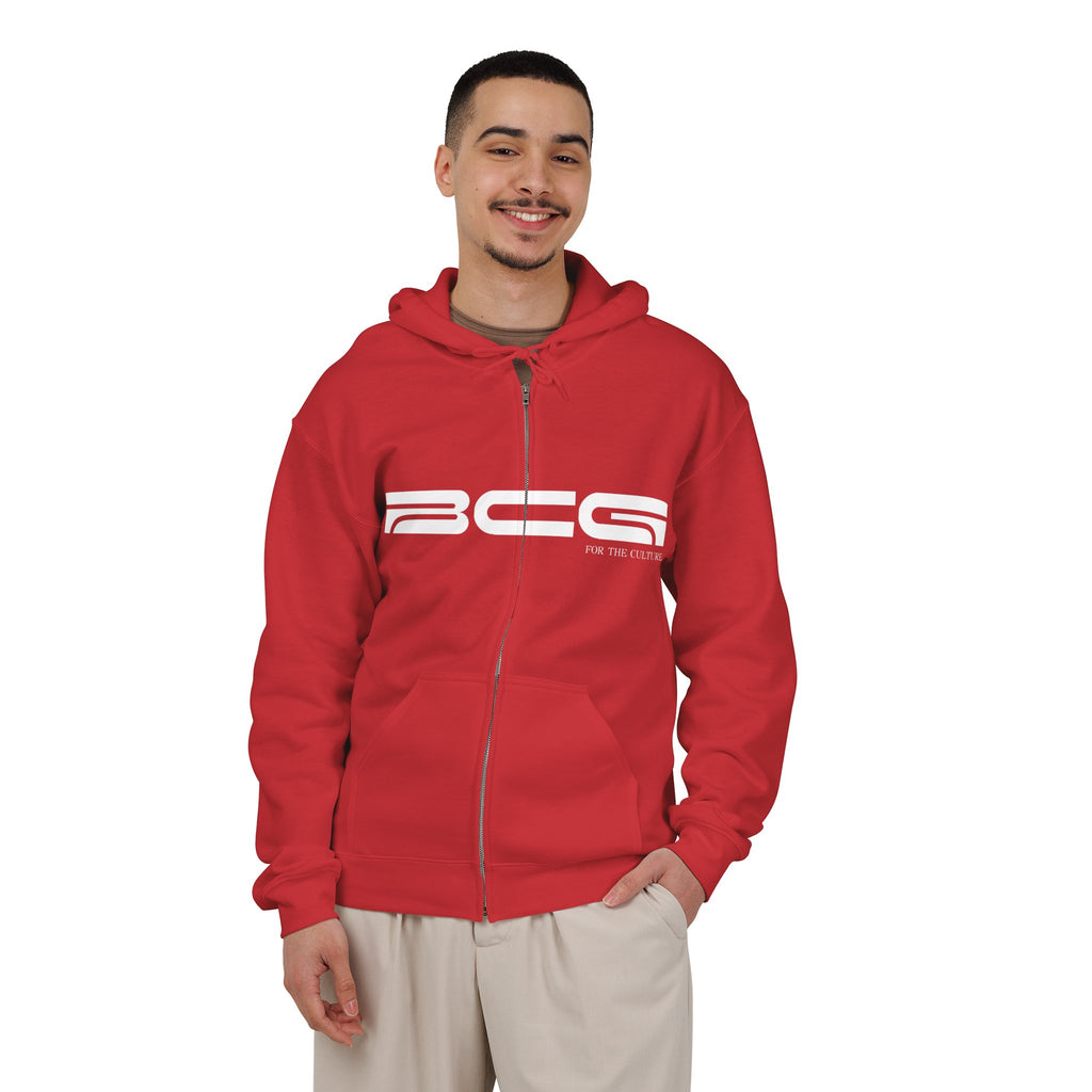 ML Zip Hoodie – Red