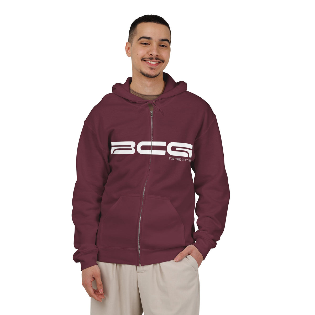 ML Zip Hoodie – Maroon