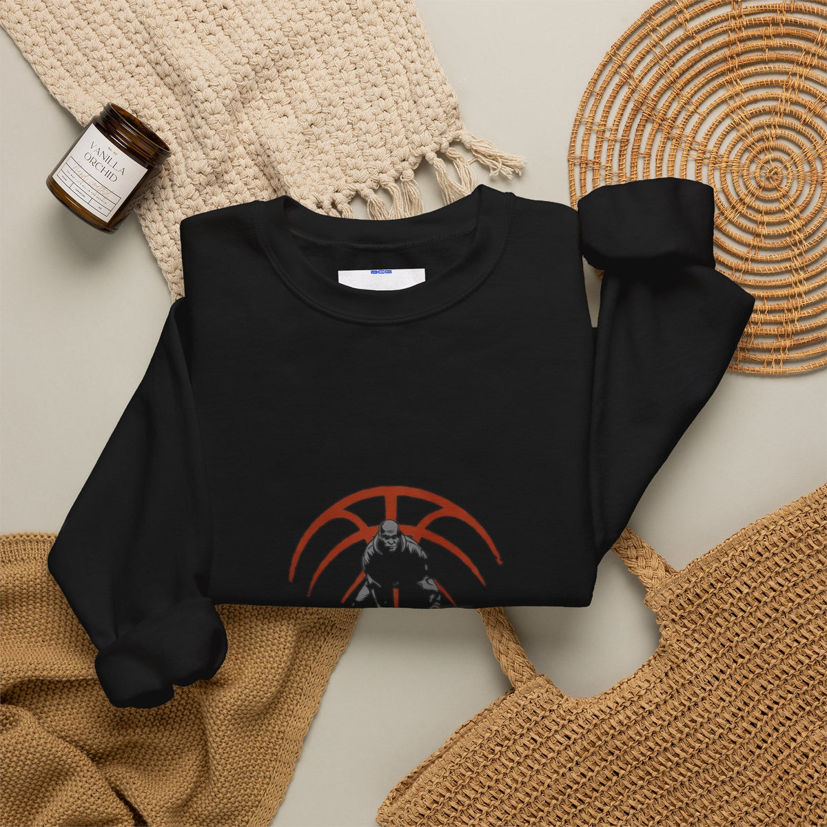 Basketball Chain Logo Crewneck Sweatshirt