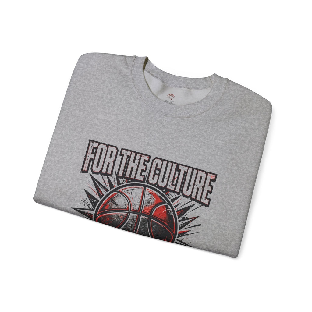 For The Culture Basketball Crewneck Sweatshirt - Bootcamp Gear Graphic Pullover