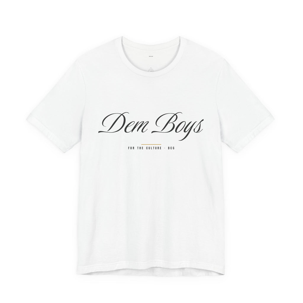 Euro Flav Tee – Dem Boys Script (White)