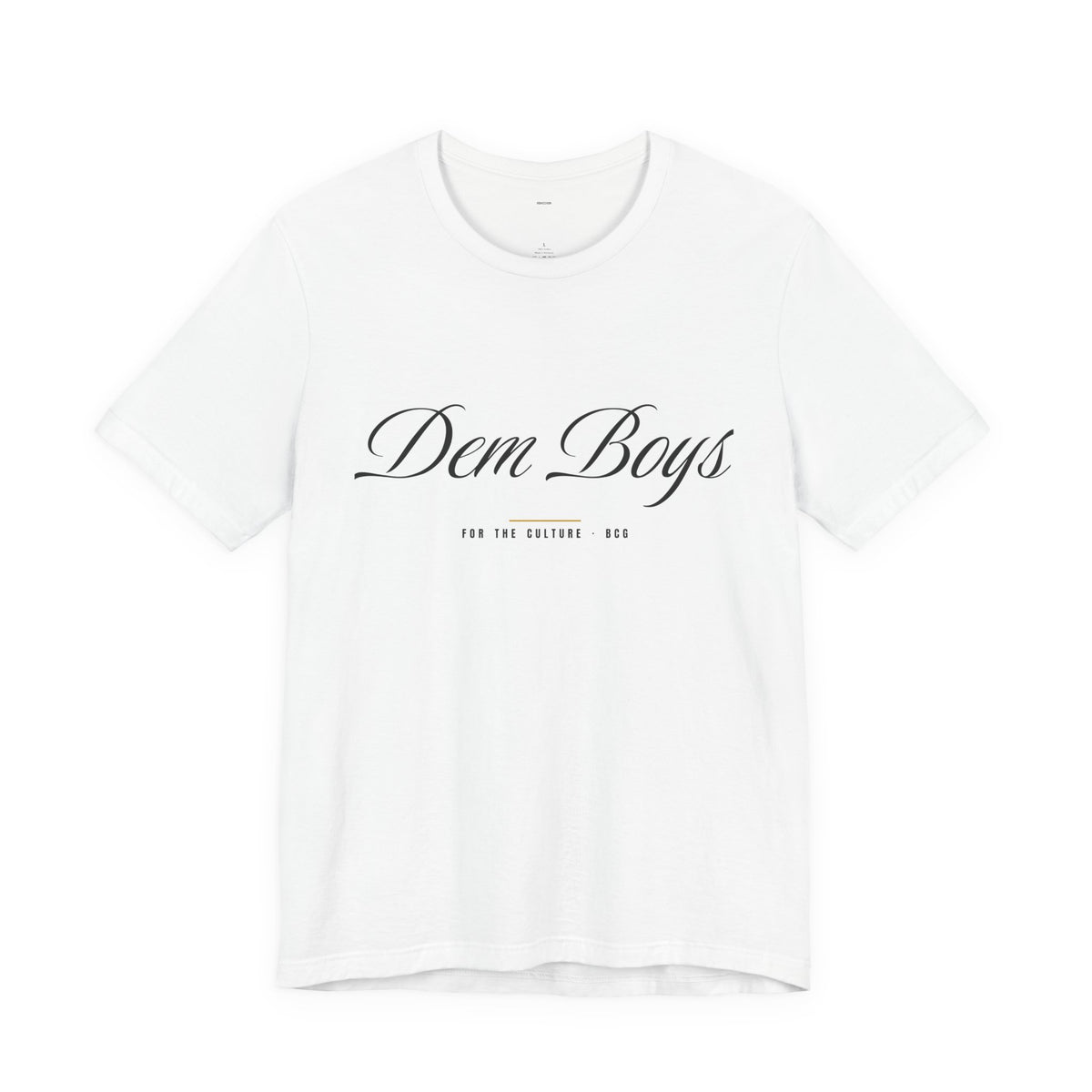 Euro Flav Tee – Dem Boys Script (White)