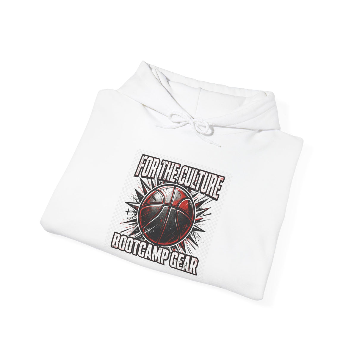Basketball Graphic Hoodie – "Nothing But Net" Retro Court Design