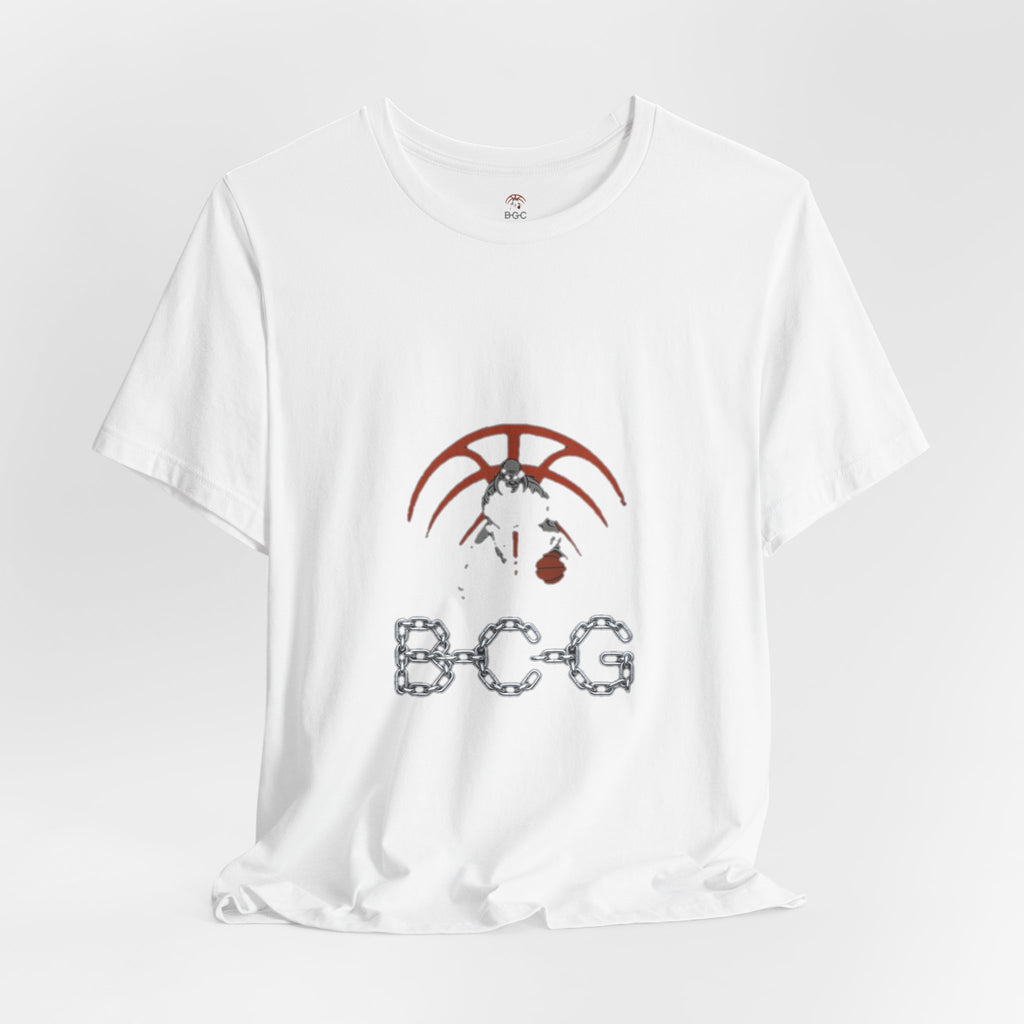 Basketball Chain Logo Tee — 'BCG' Graphic Sports T-Shirt