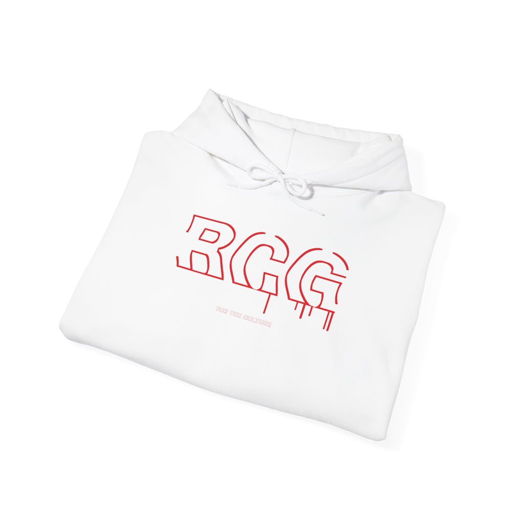 White Basketball Logo Hoodie