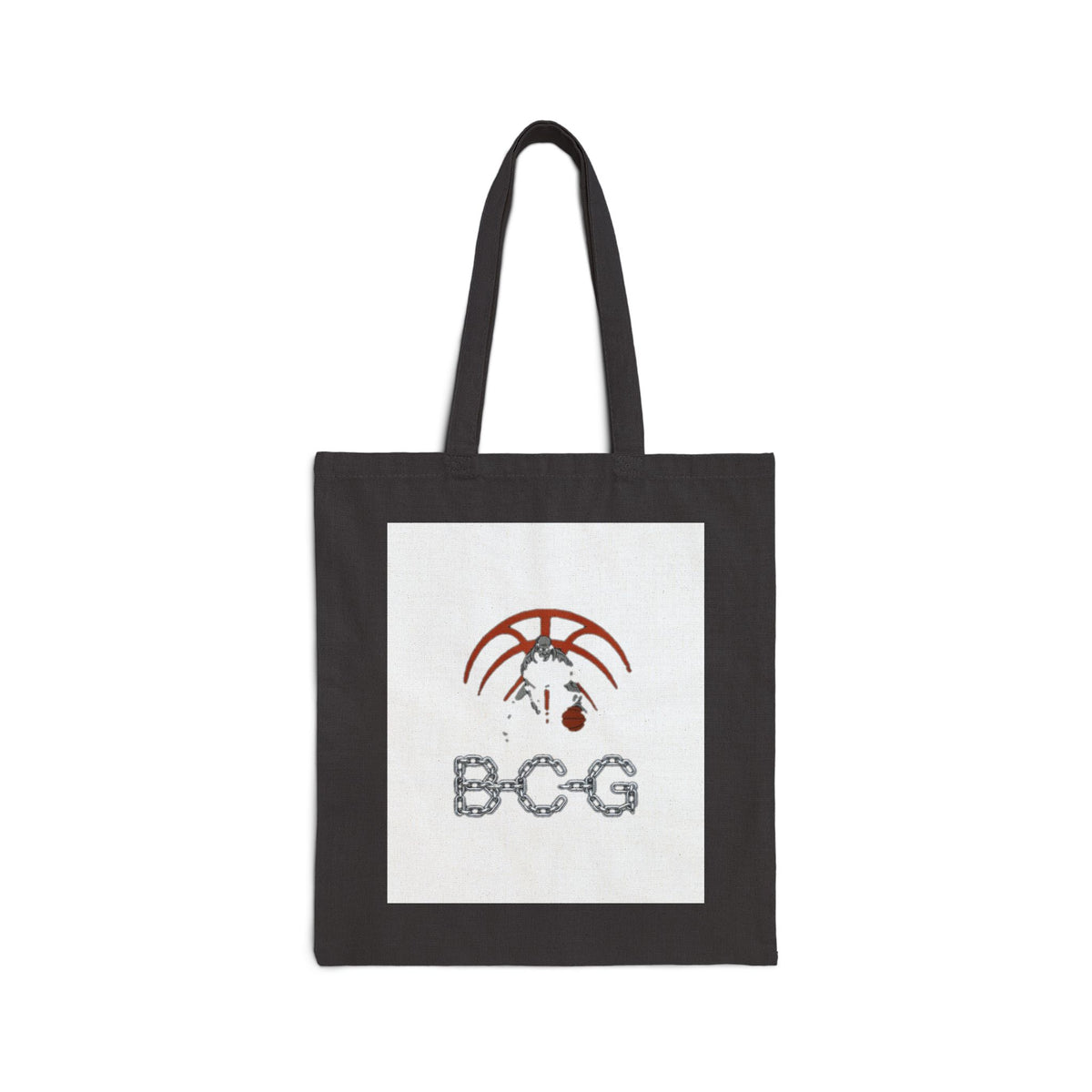 Basketball Umbrella Graphic Tote Bag — BCG Logo Cotton Canvas Tote
