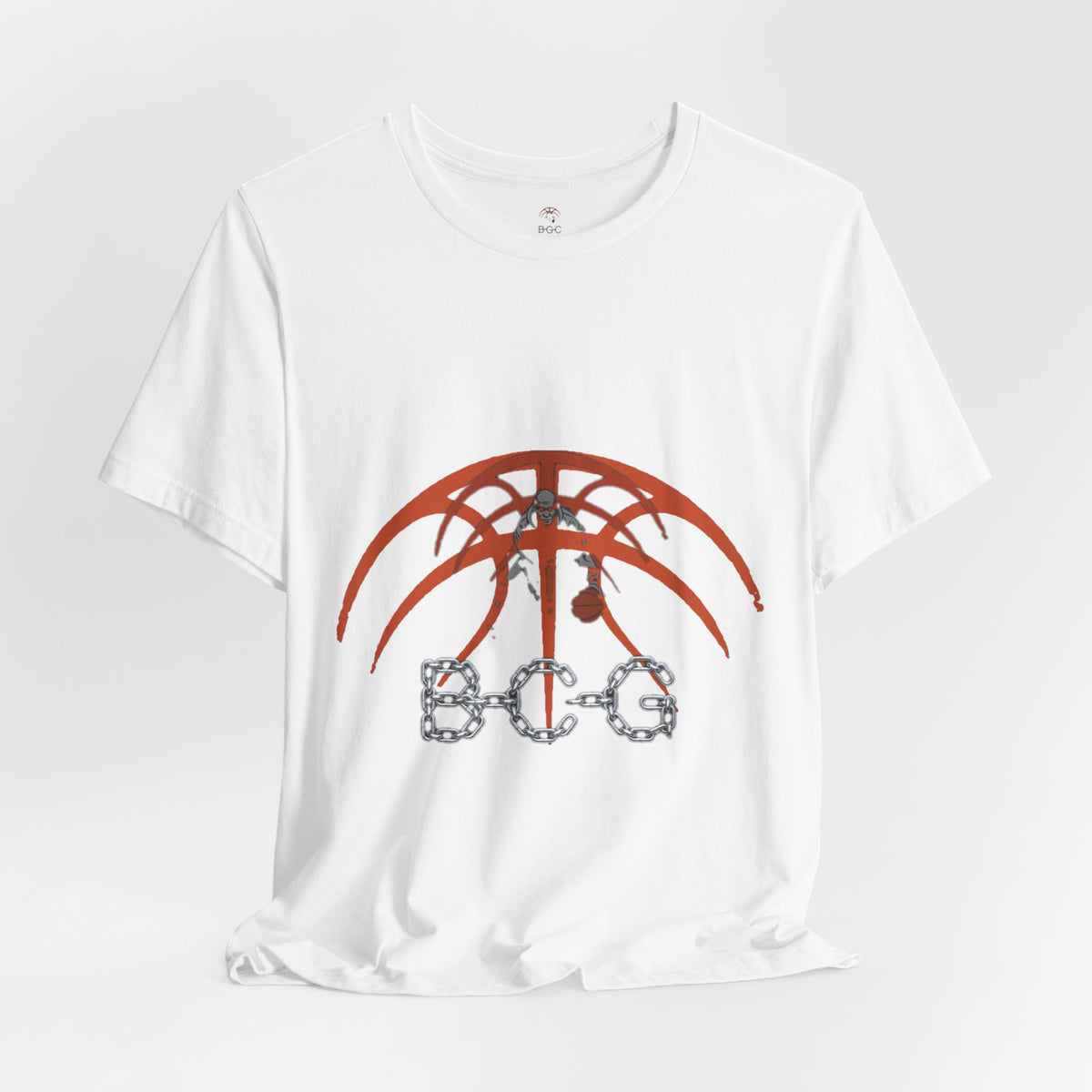 Basketball Chain Logo Tee — 'STG' Graphic Sports T-Shirt