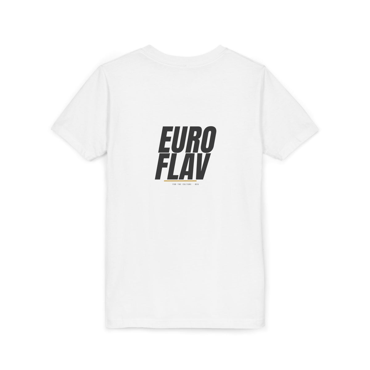 Euro Flav Tee – Dem Boys Script (White) – Youth