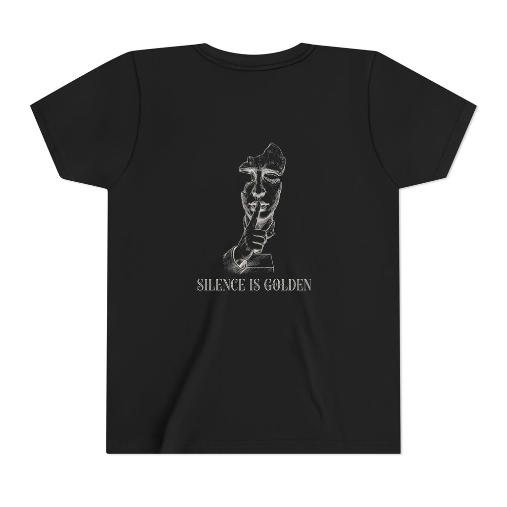 Silence Is Golden Tee – Black – Youth