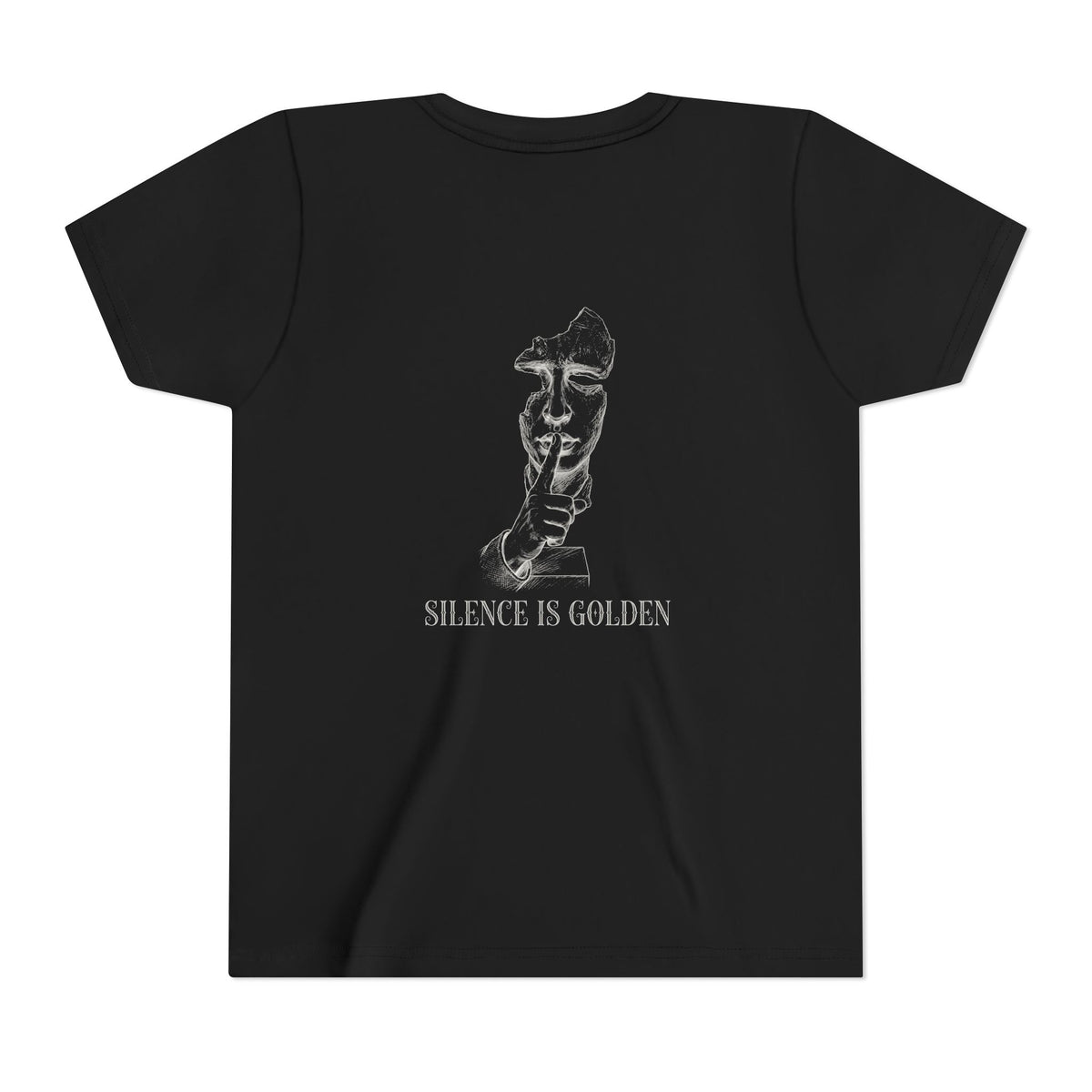 Silence Is Golden Tee – Black – Youth