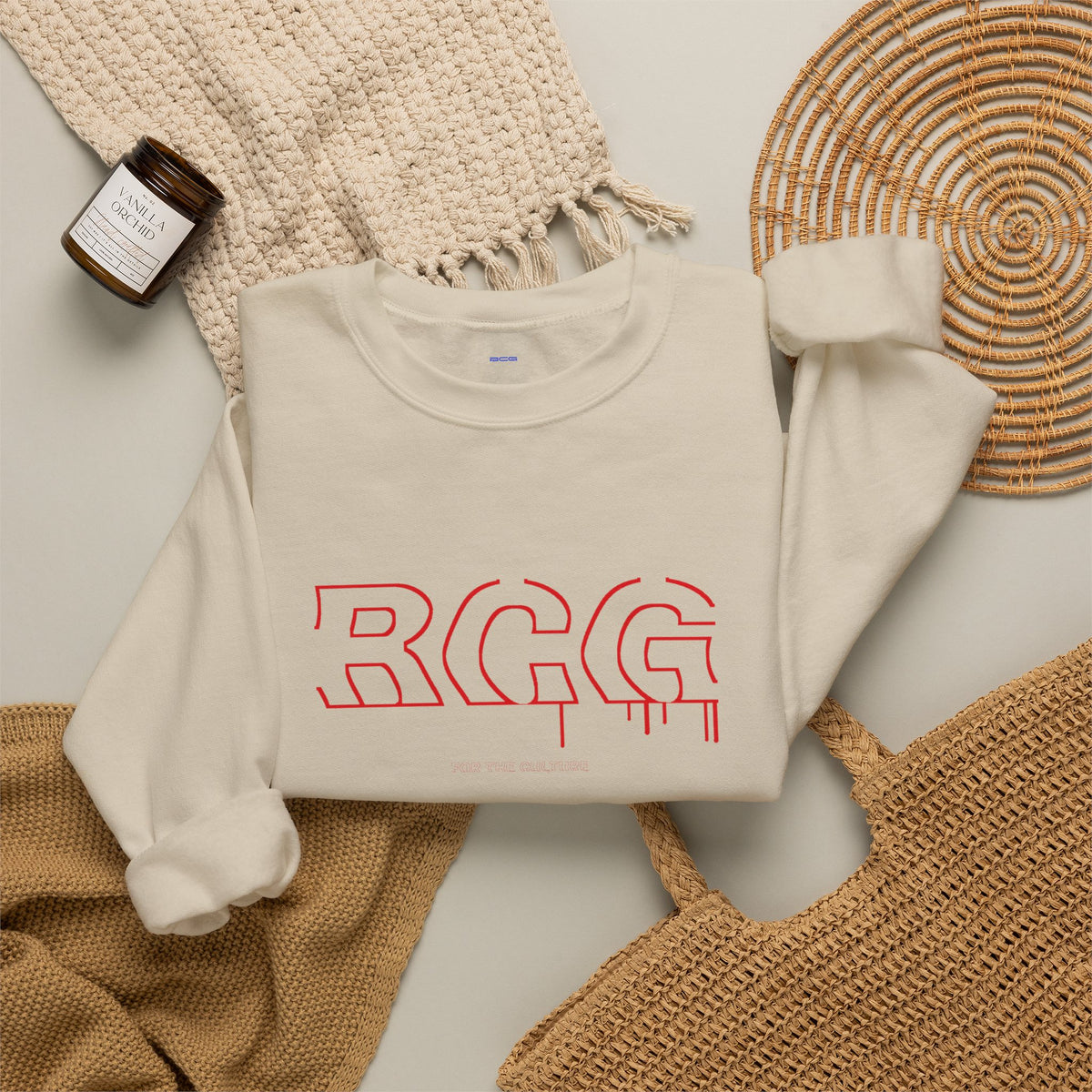 For The Culture Basketball Crewneck Sweatshirt - Bootcamp Gear Graphic Pullover