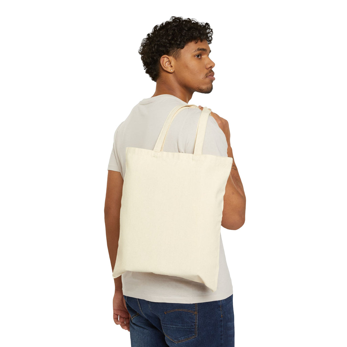 Basketball Umbrella Graphic Tote Bag — BCG Logo Cotton Canvas Tote