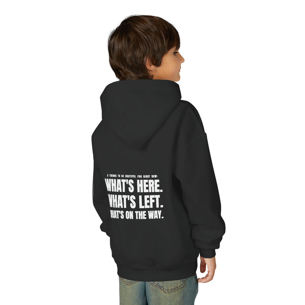 ML Hoodie – Gratitude Back (Black) – Youth