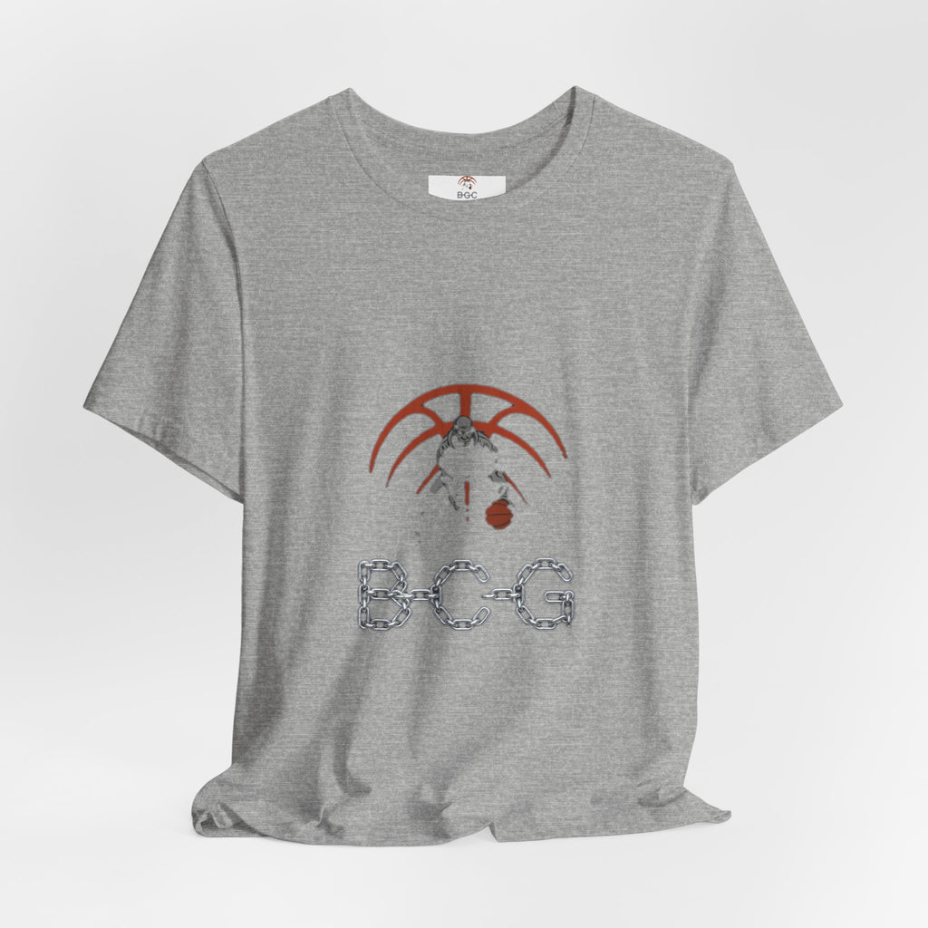 Basketball Chain Logo Tee — 'BCG' Graphic Sports T-Shirt