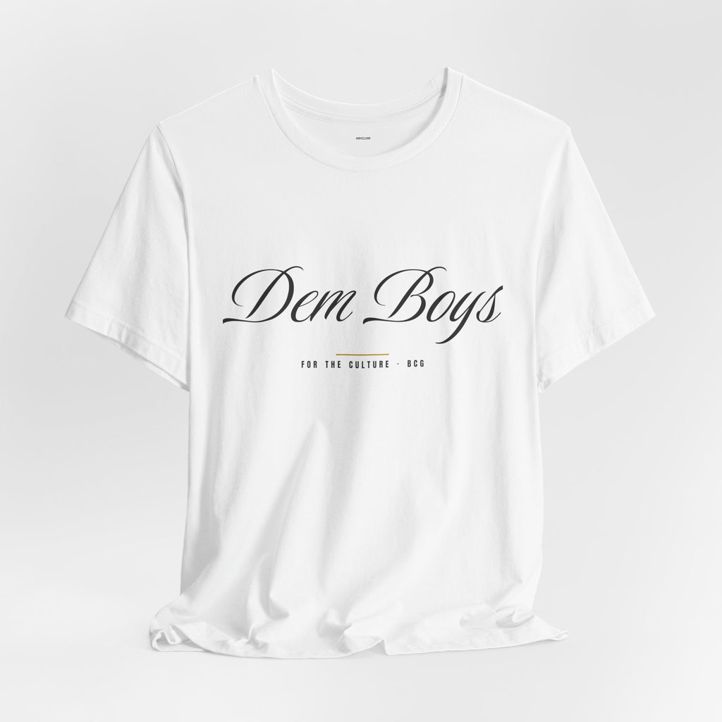 Euro Flav Tee – Dem Boys Script (White)