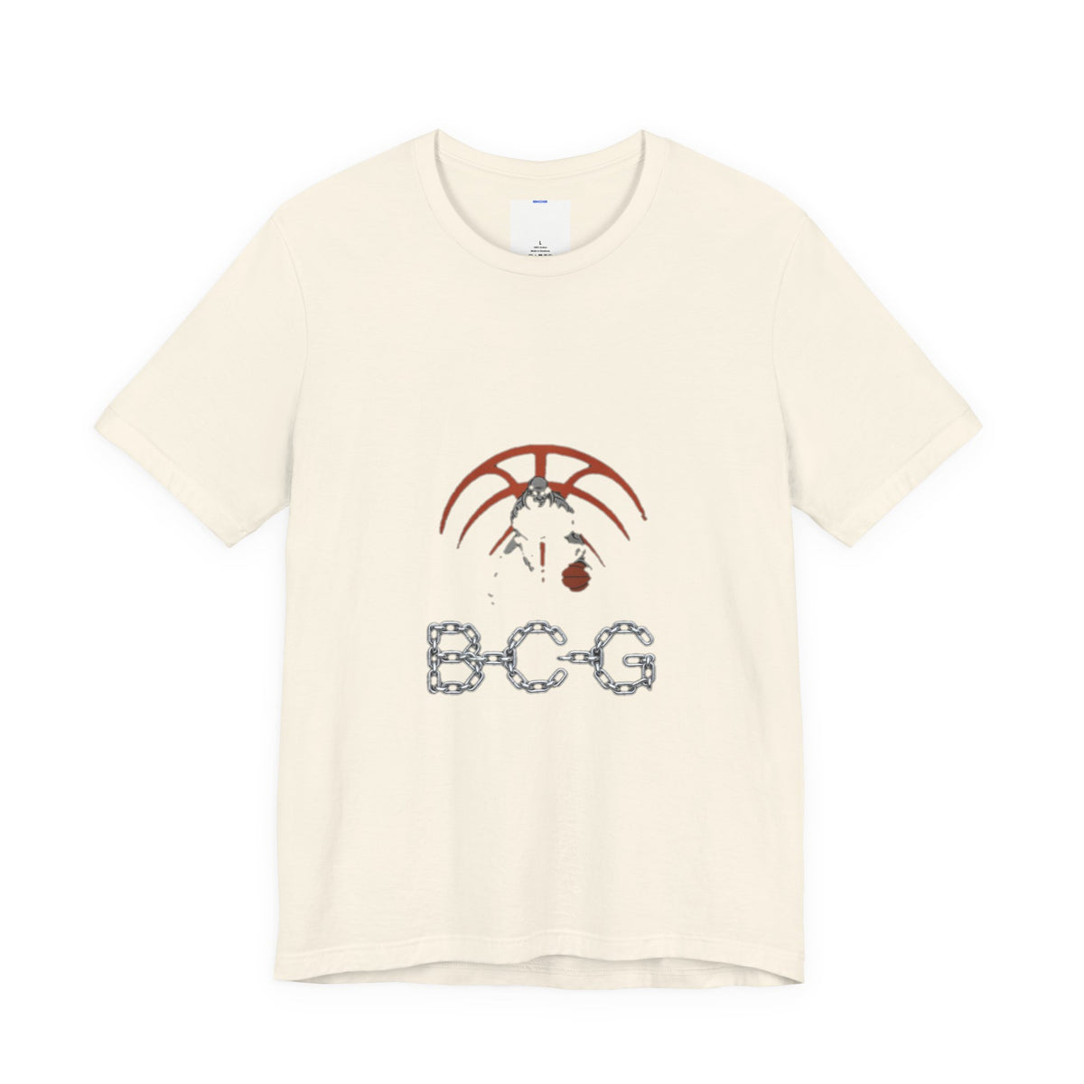 Basketball Chain Logo Tee — 'BCG' Graphic Sports T-Shirt