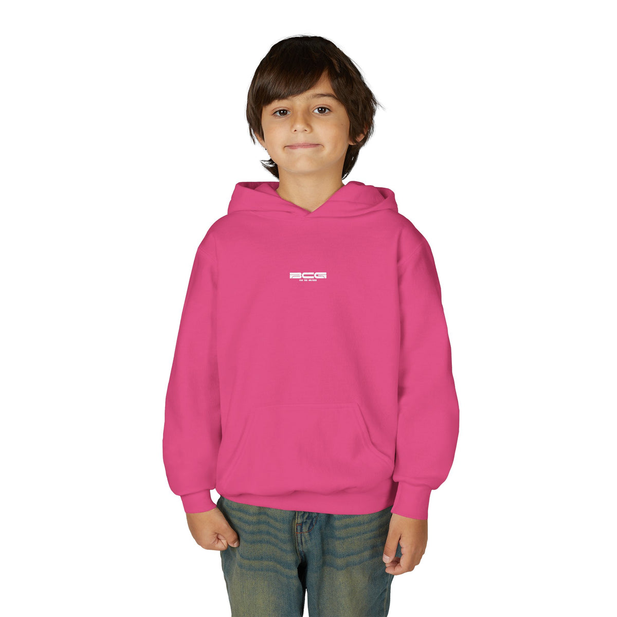 ML Hoodie – Whatever You Feel Back (Heliconia) – Youth