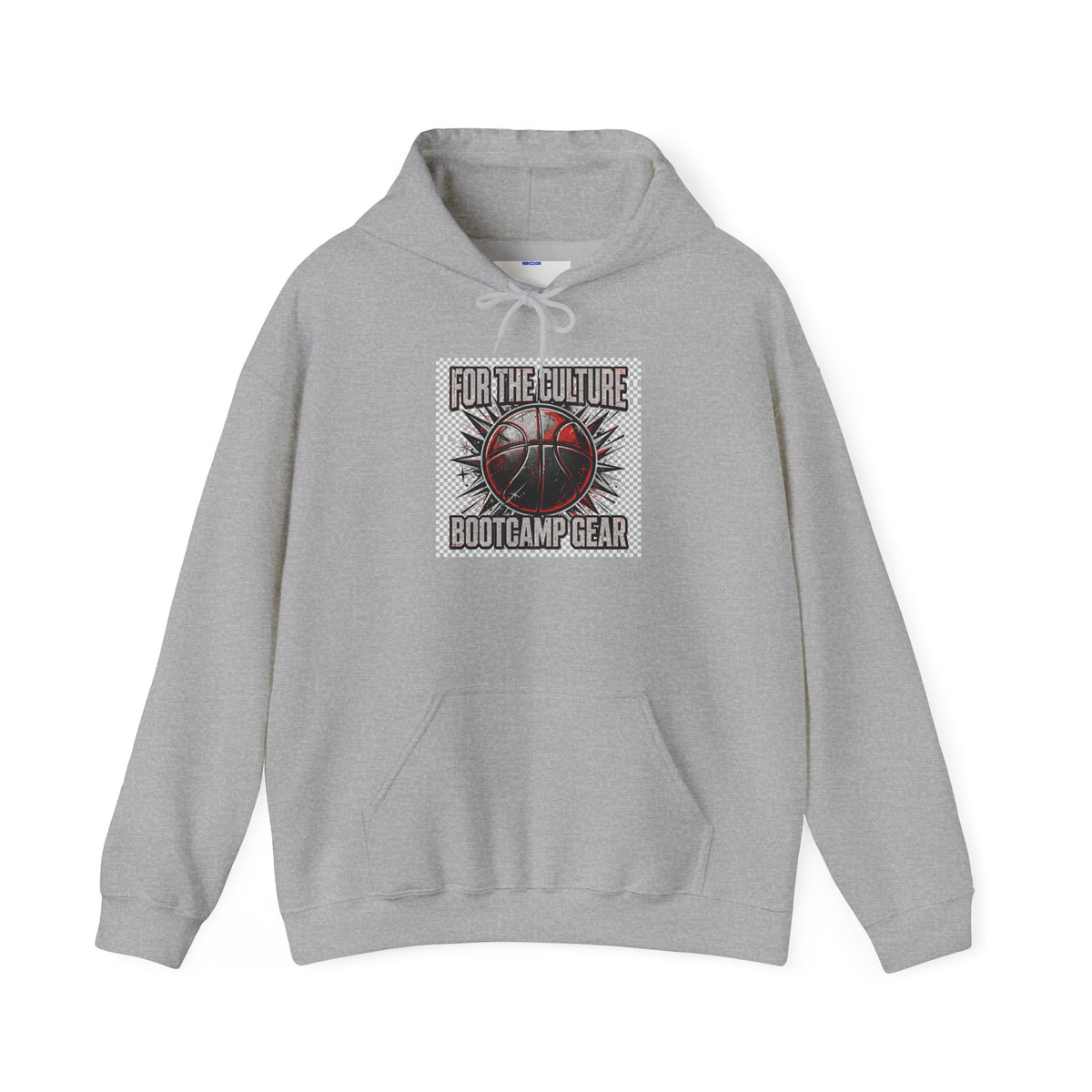 Basketball Graphic Hoodie – "Nothing But Net" Retro Court Design