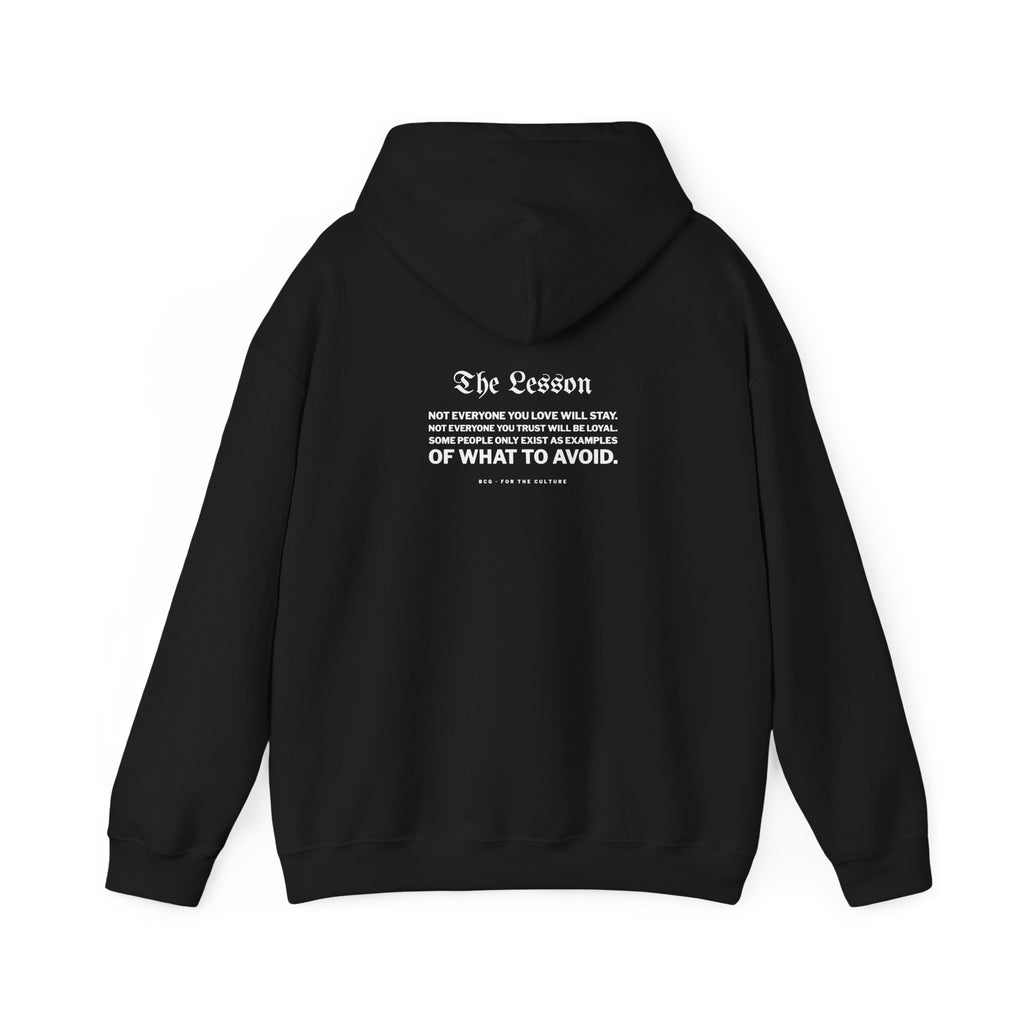The Lesson Hoodie – Blackletter (Black)