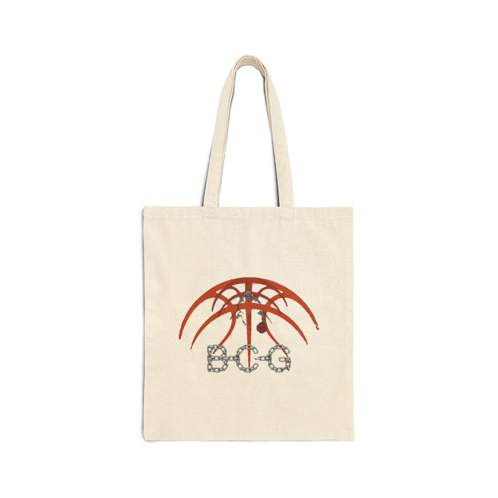 Basketball Umbrella Graphic Tote Bag — BCG Logo Cotton Canvas Tote